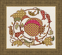 Вышивка СШ-009 Золотой гранат
