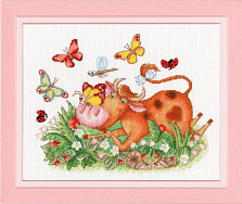 Вышивка ВК-058 Бурёнка Вышивка ВК-058 Бурёнка